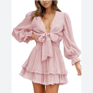 NWOT! Gorgeous double layered flowey dress